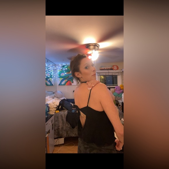 Sleek Black Camisole Top - Picture 11 of 13